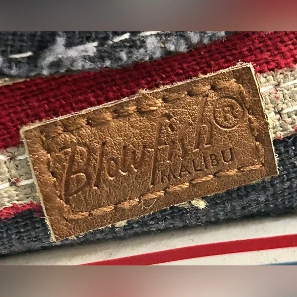 Blowfish Malibu Distressed USA Flag Stars Blue Slip On Sneakers women’s size 8 - Picture 3 of 9